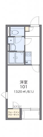 北九州市小倉南区高野のアパートの間取り