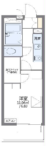 レオパレスグランキャスル新町の間取り