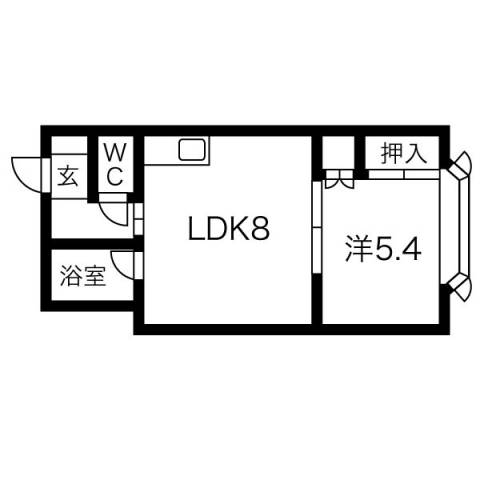 ハイツアピア北２１条の間取り