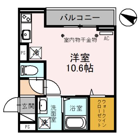 川口市東川口のアパートの間取り