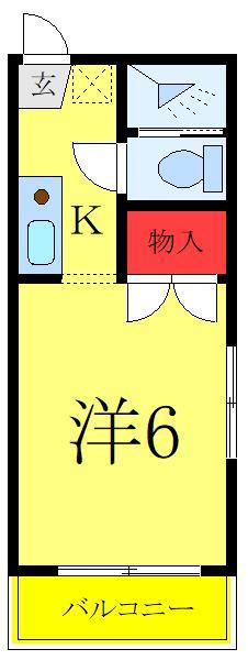 東京都板橋区板橋３（アパート）の賃貸物件の間取り