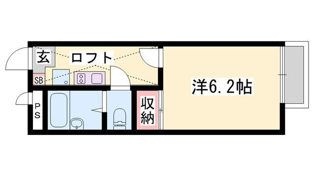 レオパレス神屋町の間取り