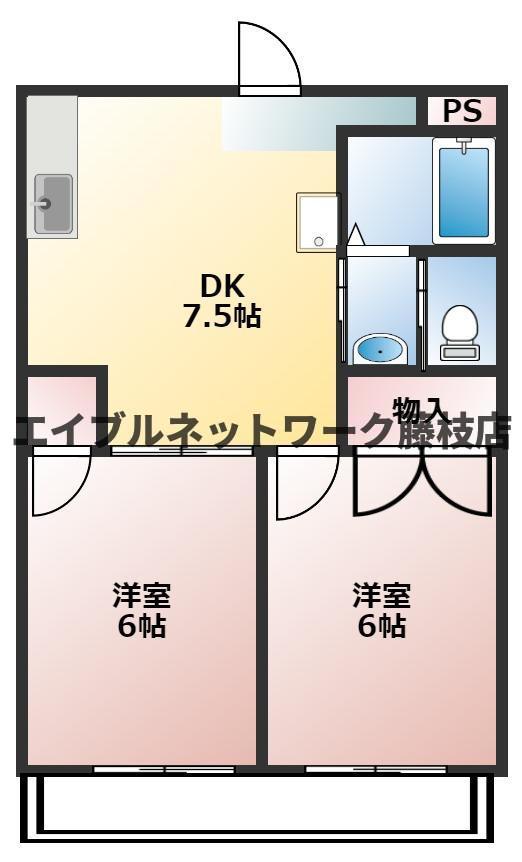 シャトレ牧之原の間取り