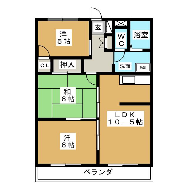 ソシア前平の間取り