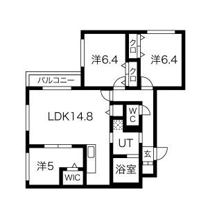 Scirocco 新札幌の間取り