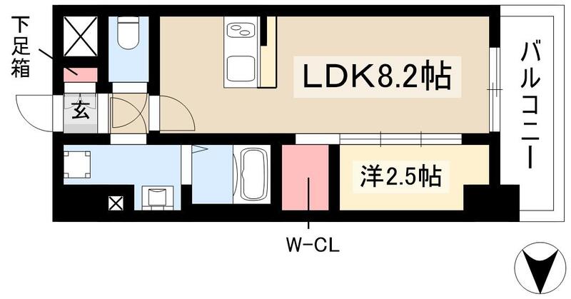 メイクスWアート金山ウエストの間取り