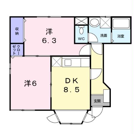 ゼフィルス新川の間取り