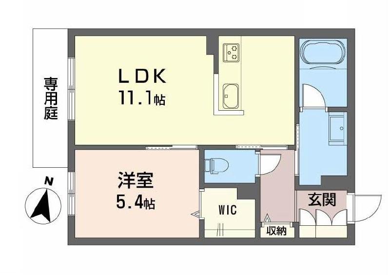 東広島市八本松東のアパートの間取り