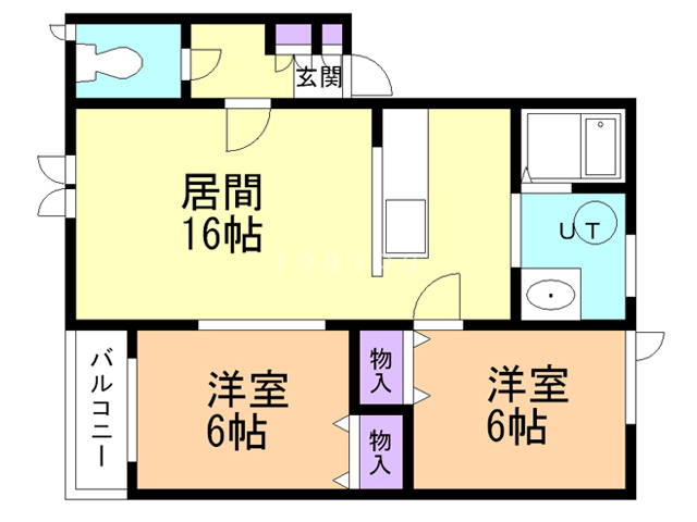 パイナップルハウスＢ棟の間取り