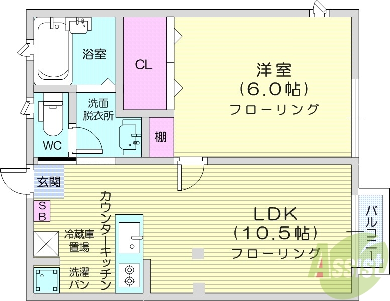 レジデンス長町南の間取り