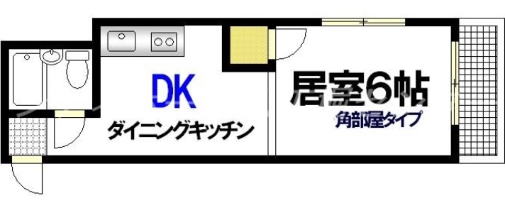 広島市中区十日市町のマンションの間取り