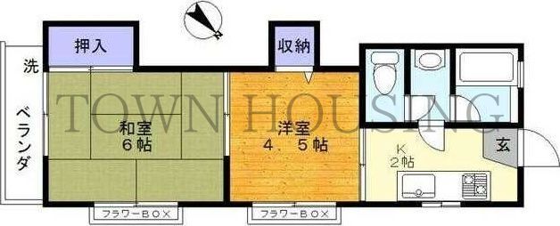 目黒区原町のマンションの間取り