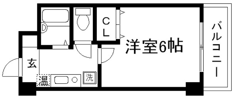 【京都市中京区榎木町のマンションの間取り】