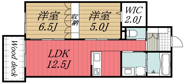 四街道市和良比のマンションの間取り