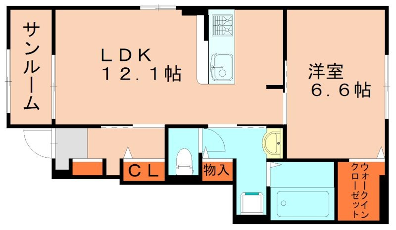 糟屋郡須惠町大字上須惠のアパートの間取り