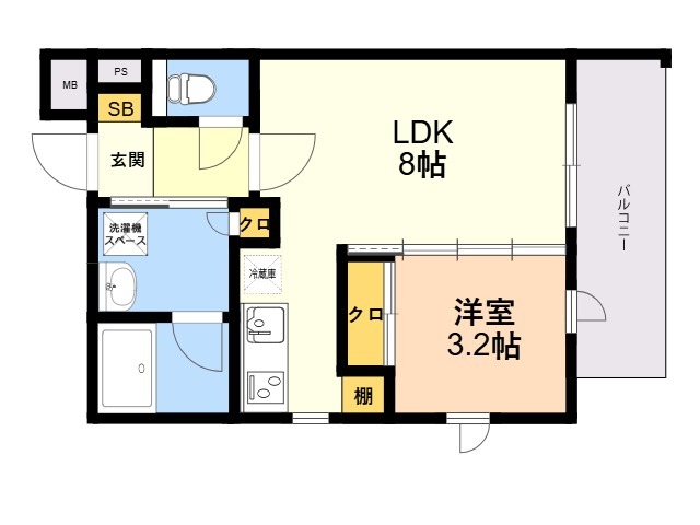 リアンレガーロ室見ステーションの間取り