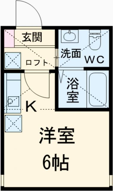 横浜市港北区篠原町のアパートの間取り