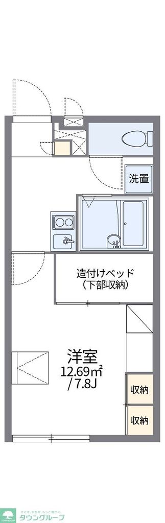 レオパレスフォレーの間取り