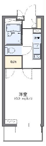 レオパレスアズーラの間取り