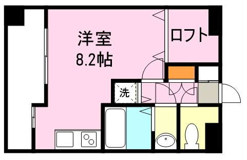 鹿児島市荒田のマンションの間取り