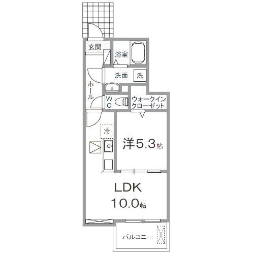 四街道市大日のアパートの間取り