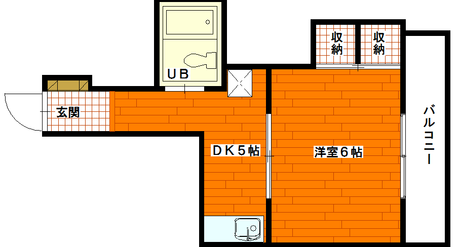 ☆2Aマンション☆の間取り