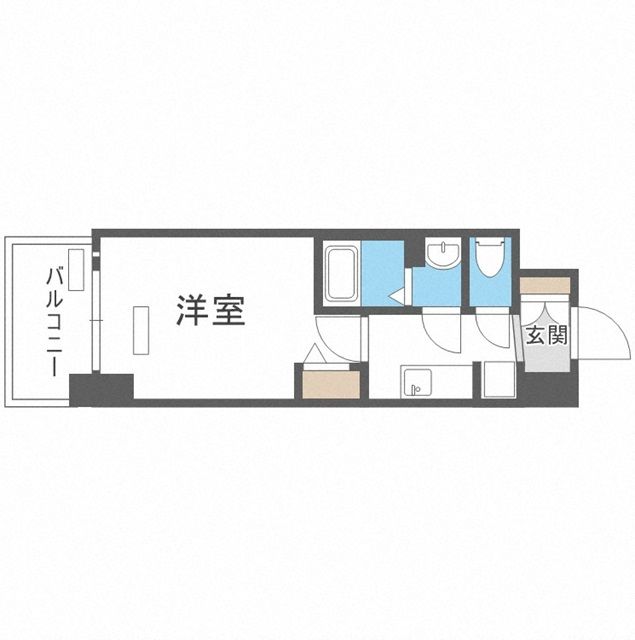 大阪市西区九条のマンションの間取り