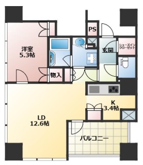 クラッシィタワー新宿御苑の間取り