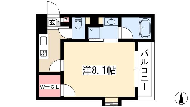 ベルビレッジ覚王山の間取り