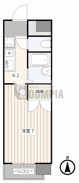 クレールたつたの間取り