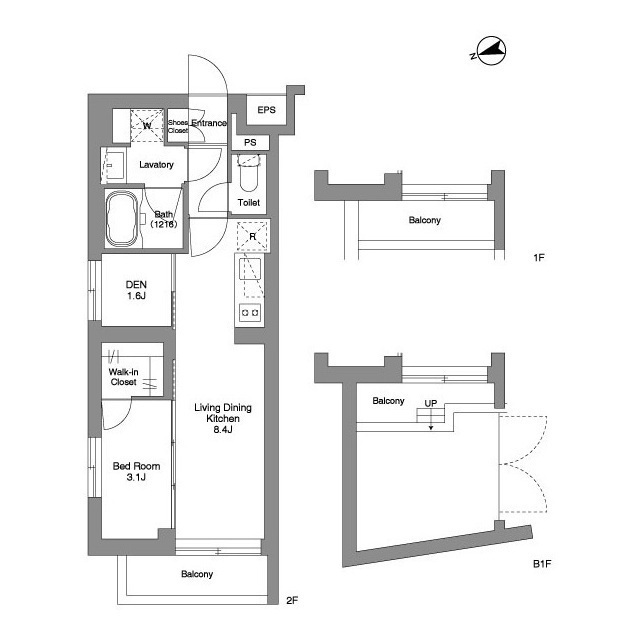 ORME COURT YOTSUYAの間取り