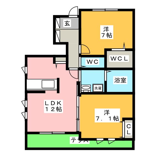 ラシーネ・Ｋｏｎａｎの間取り