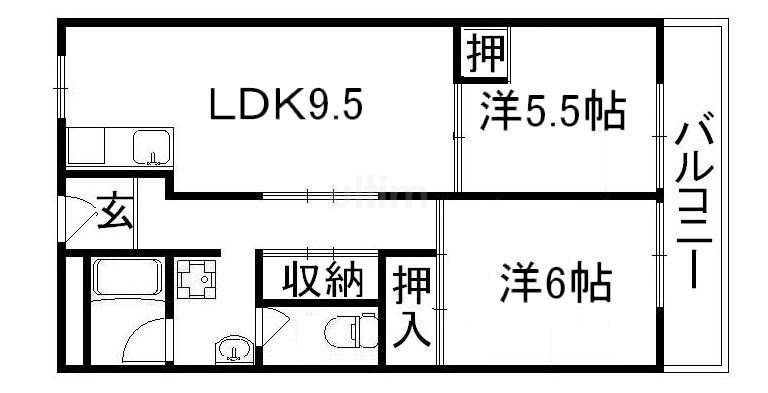 第２洛西ハイツの間取り