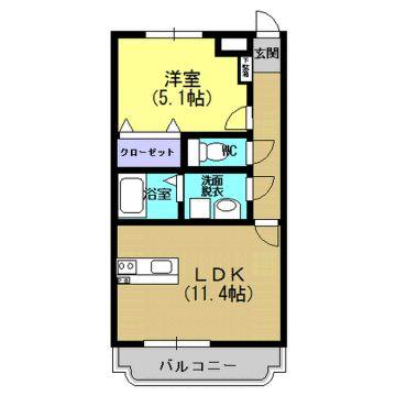 Ｋ’ｓ国分の間取り