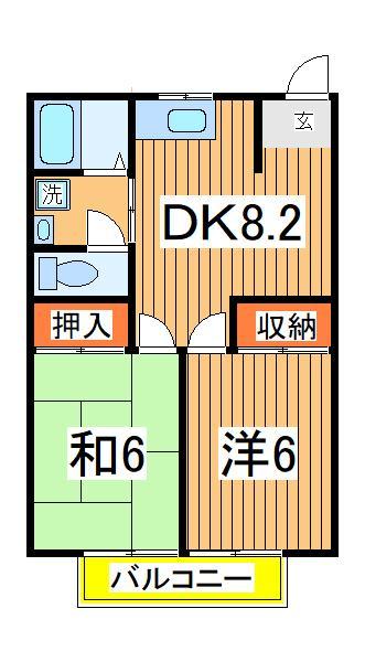 サンドゥエル北柏の間取り