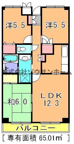 ヴェルベデーレ西志津の間取り