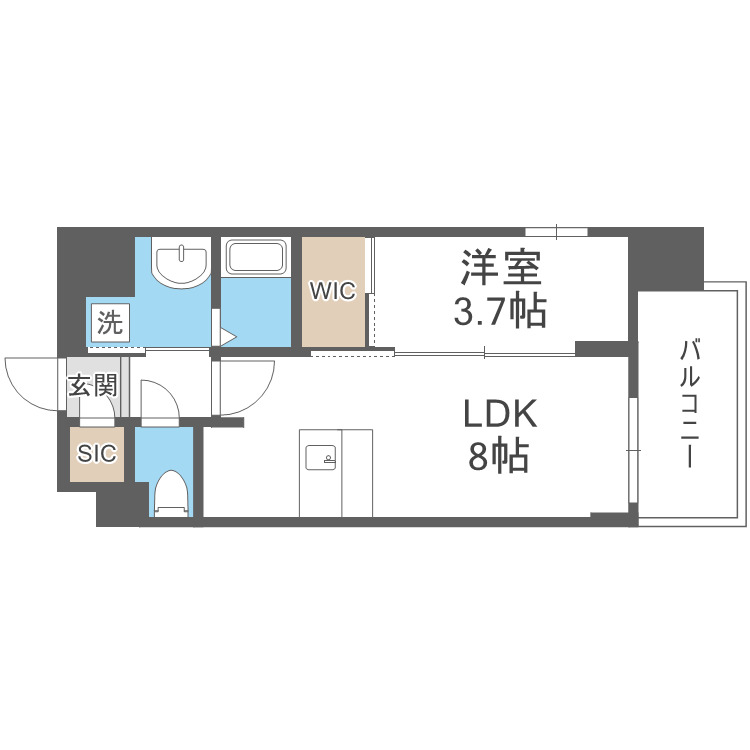 Luxe住吉公園の間取り