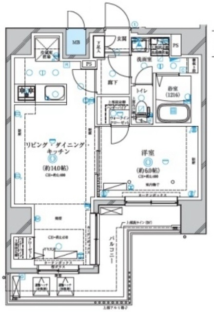 ディアレイシャス川崎の間取り