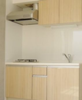 キッチン　コンパクトなキッチンで掃除もラクラク