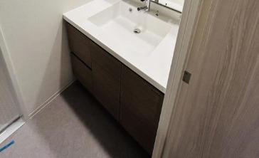 洗面設備　※別部屋の参考写真です。