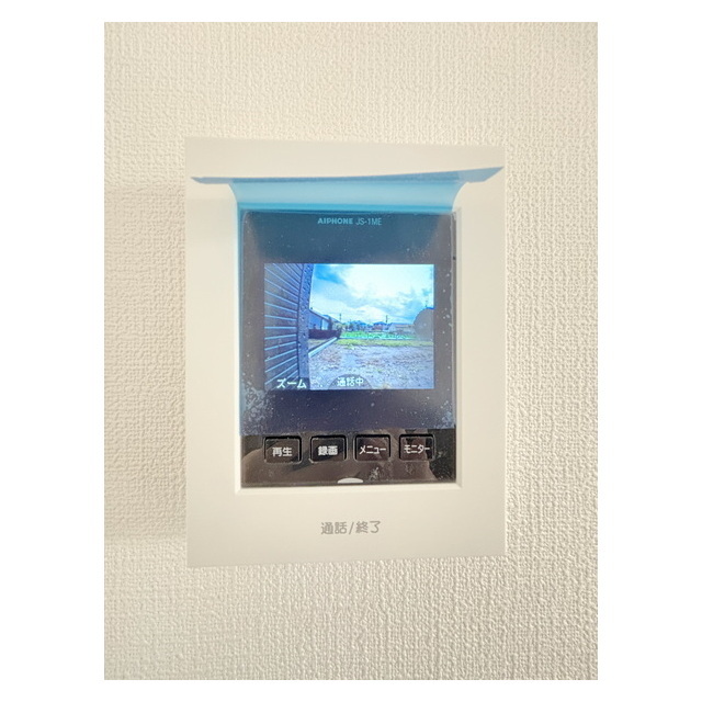 セキュリティ　来訪者の顔が確認出来ますね