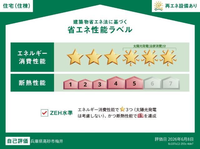建物外観　省エネ性能ラベル
