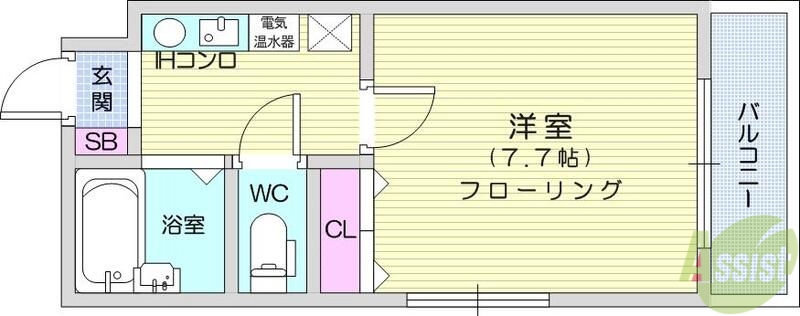 カーサ・デ・セントロの間取り写真