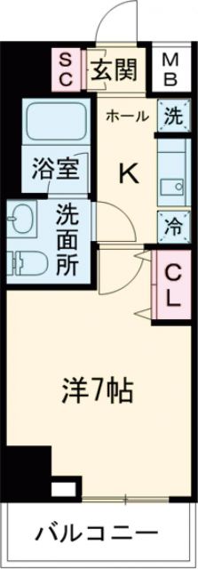 プレール・ドゥーク梅島の間取り写真