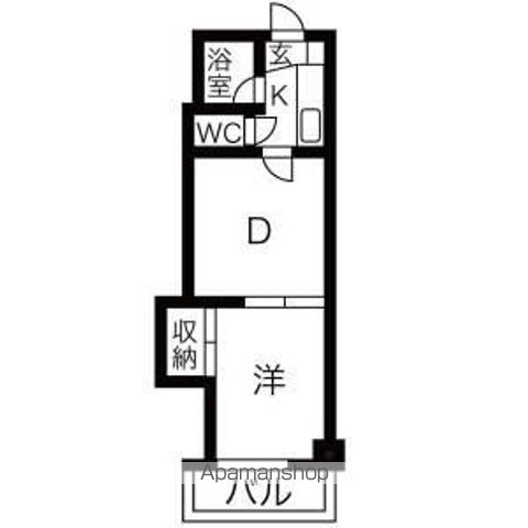 ＪＲ札沼線 新川駅 徒歩12分 8階建 築36年の間取り写真