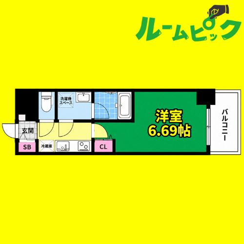 名鉄名古屋本線 堀田駅 徒歩3分 11階建 築2年の間取り写真