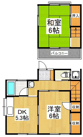 田代梨畑貸家の間取り写真