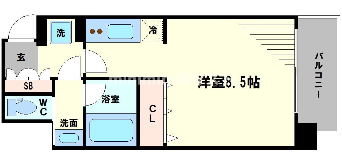 ファーストステージ福島パークサイドの間取り写真