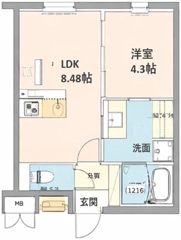 LEGALAND福島Northの間取り写真