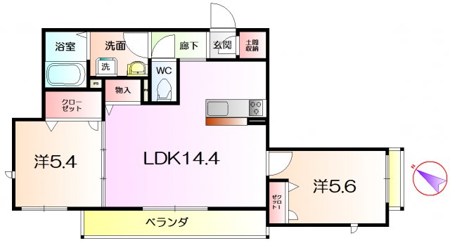 CasaRegio堺東の間取り写真